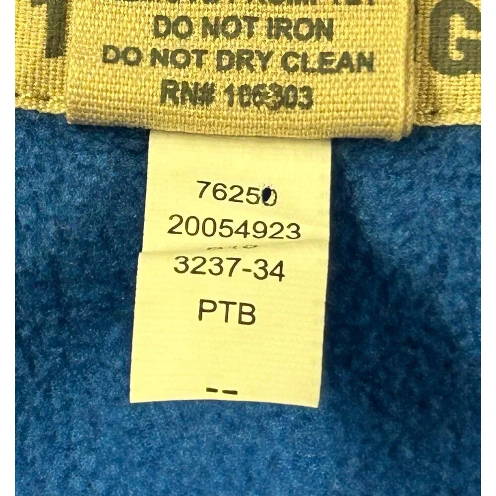 Duluth Trading Men's Shoreman's Fleece Gridlock Jacket Medium Blue
